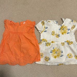 Two Carters toddler girl 24 month shirts